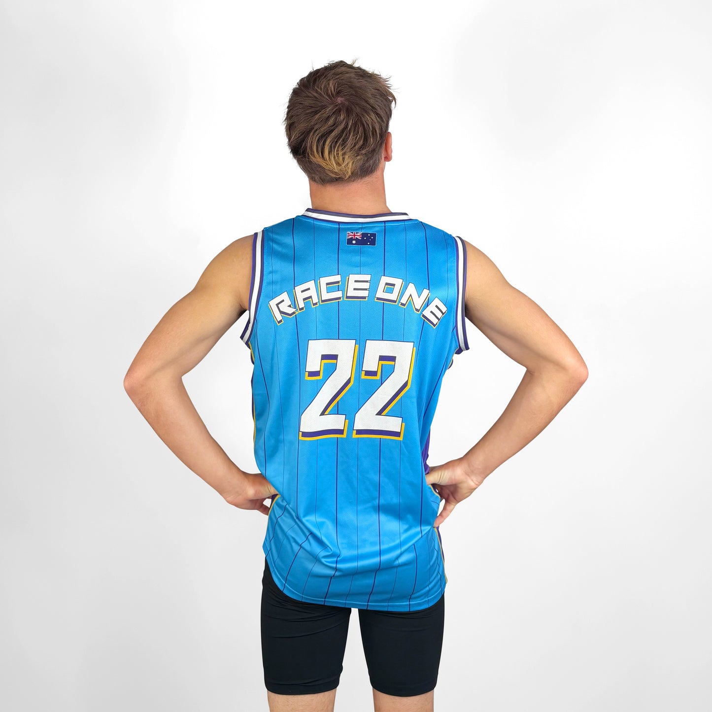 RACE ONE BASKETBALL SHIRT - AQUA