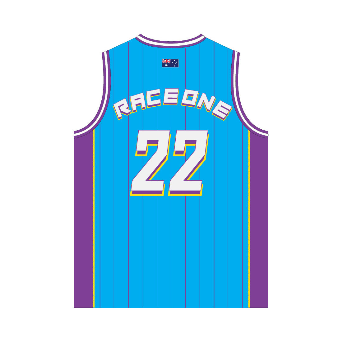 RACE ONE BASKETBALL SHIRT - AQUA