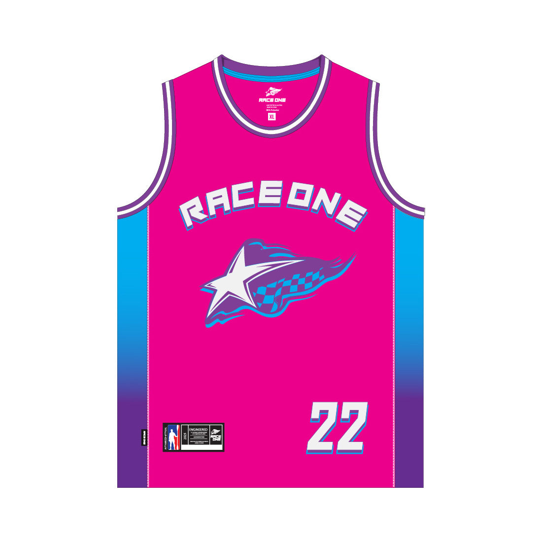 RACE ONE BASKETBALL SHIRT - PINK