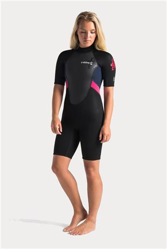 C-Skins Womens Element 3:2 - Back Zip Shorti