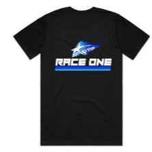RACE ONE T-SHIRT MENS - LINES (BLUE/BLUE)