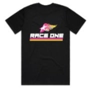 RACE ONE T-SHIRT WOMENS - LINES (RED/YLW)