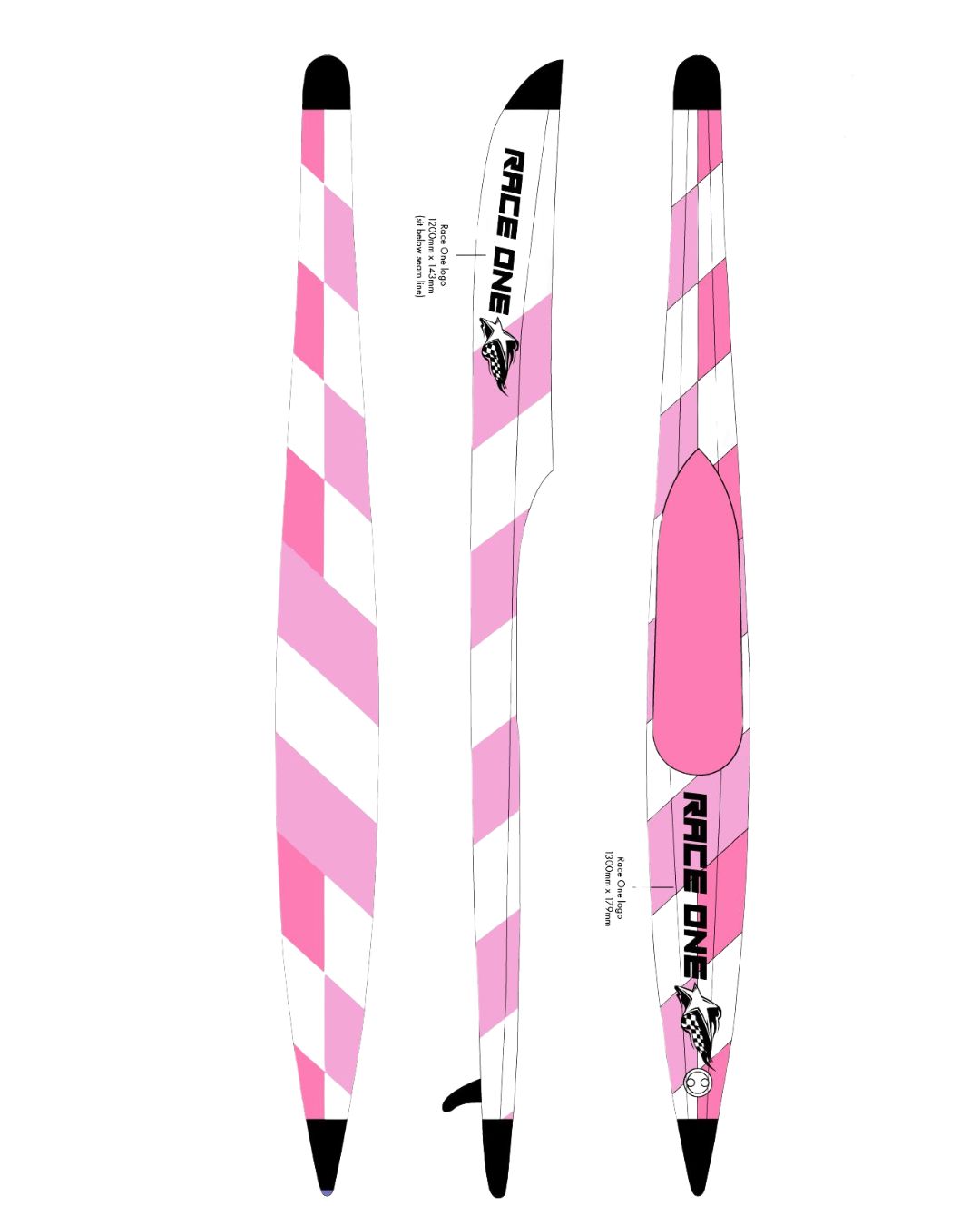 RACE ONE ADJUSTABLE SURF SKIS