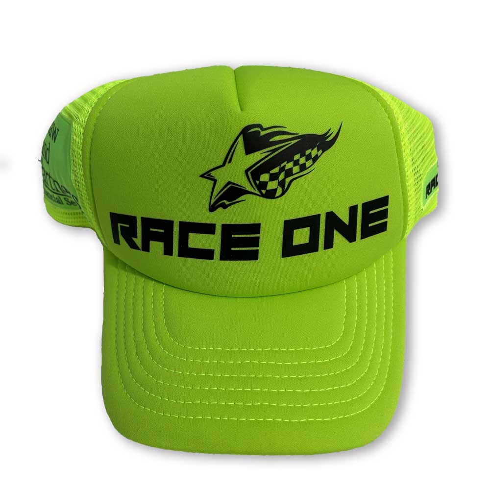 RACE ONE CAP – FLUORO GREEN