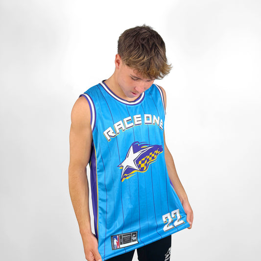 RACE ONE BASKETBALL SHIRT - AQUA