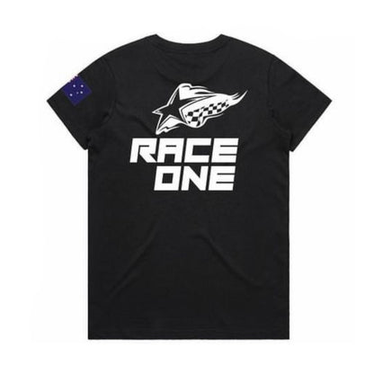 RACE ONE TEE MENS - BLACK