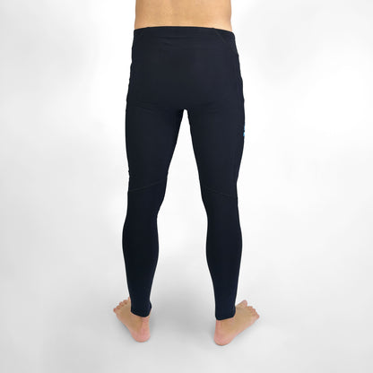 RACE ONE MICRO FLEECE BASE PANT - BLACK/BLUE