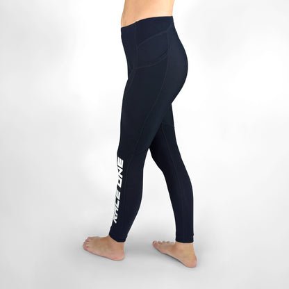 RACE ONE MICRO FLEECE BASE PANT - BLACK/WHITE