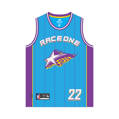 RACE ONE BASKETBALL SHIRT - AQUA
