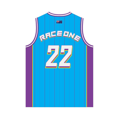RACE ONE BASKETBALL SHIRT - AQUA