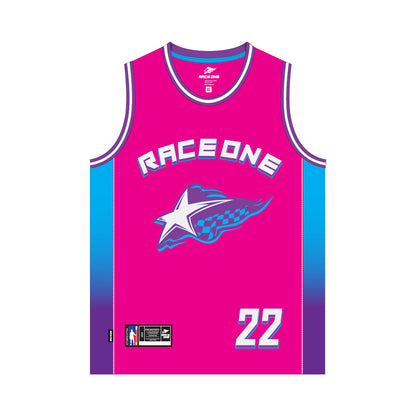 RACE ONE BASKETBALL SHIRT - PINK