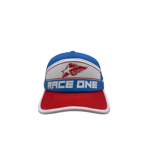 RACE ONE HAT - BLUE AND RED
